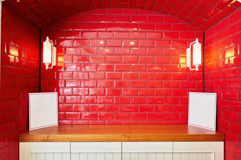 Tile Accents in Bright Colors