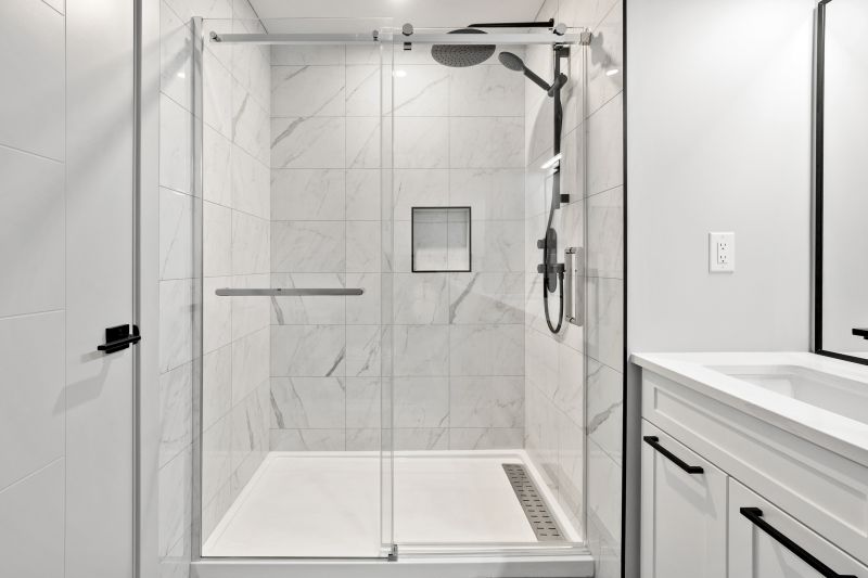 Glass Enclosed Modern Shower